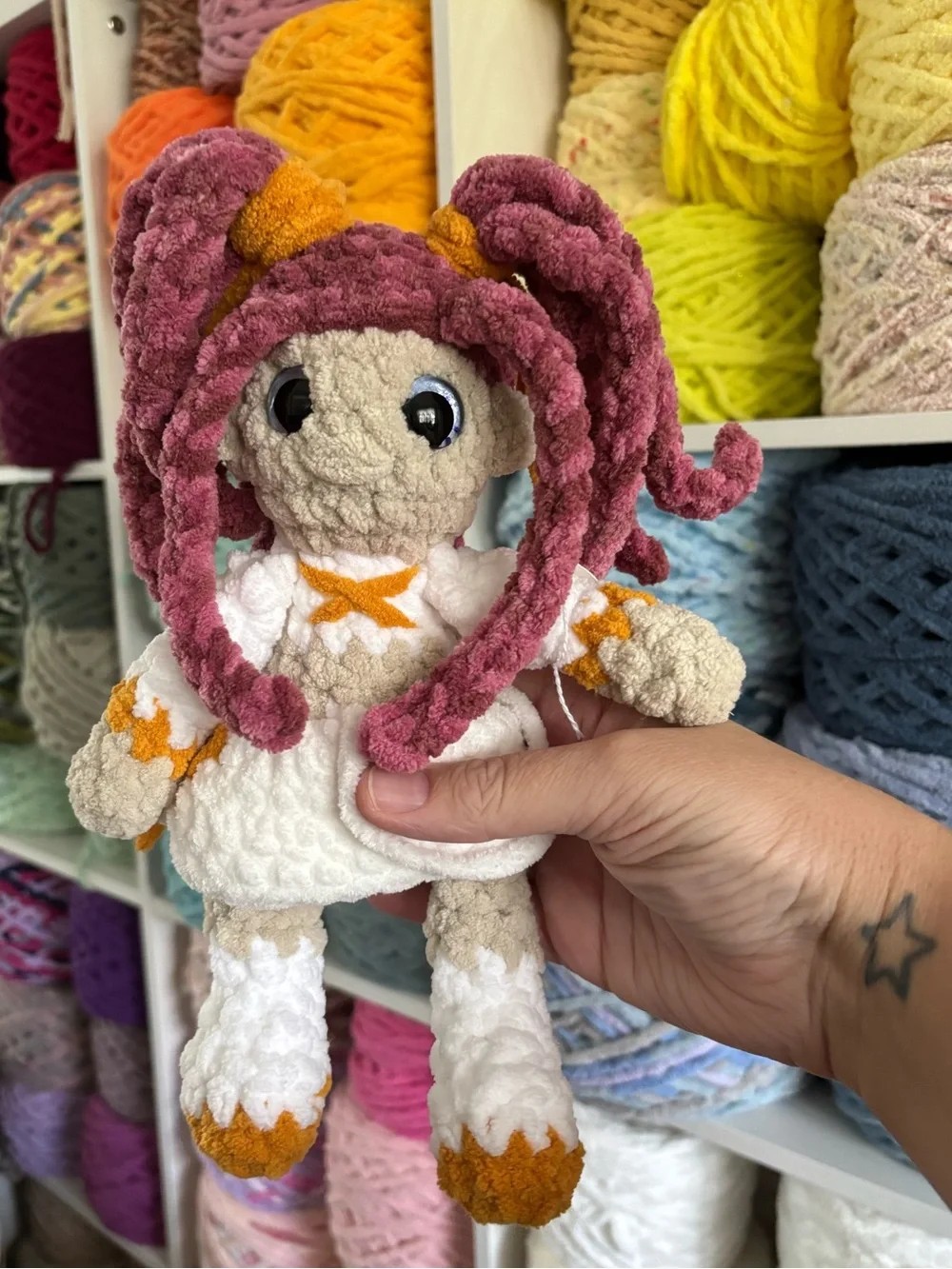 Crochet kpop demon hunter Mira handmade plush
